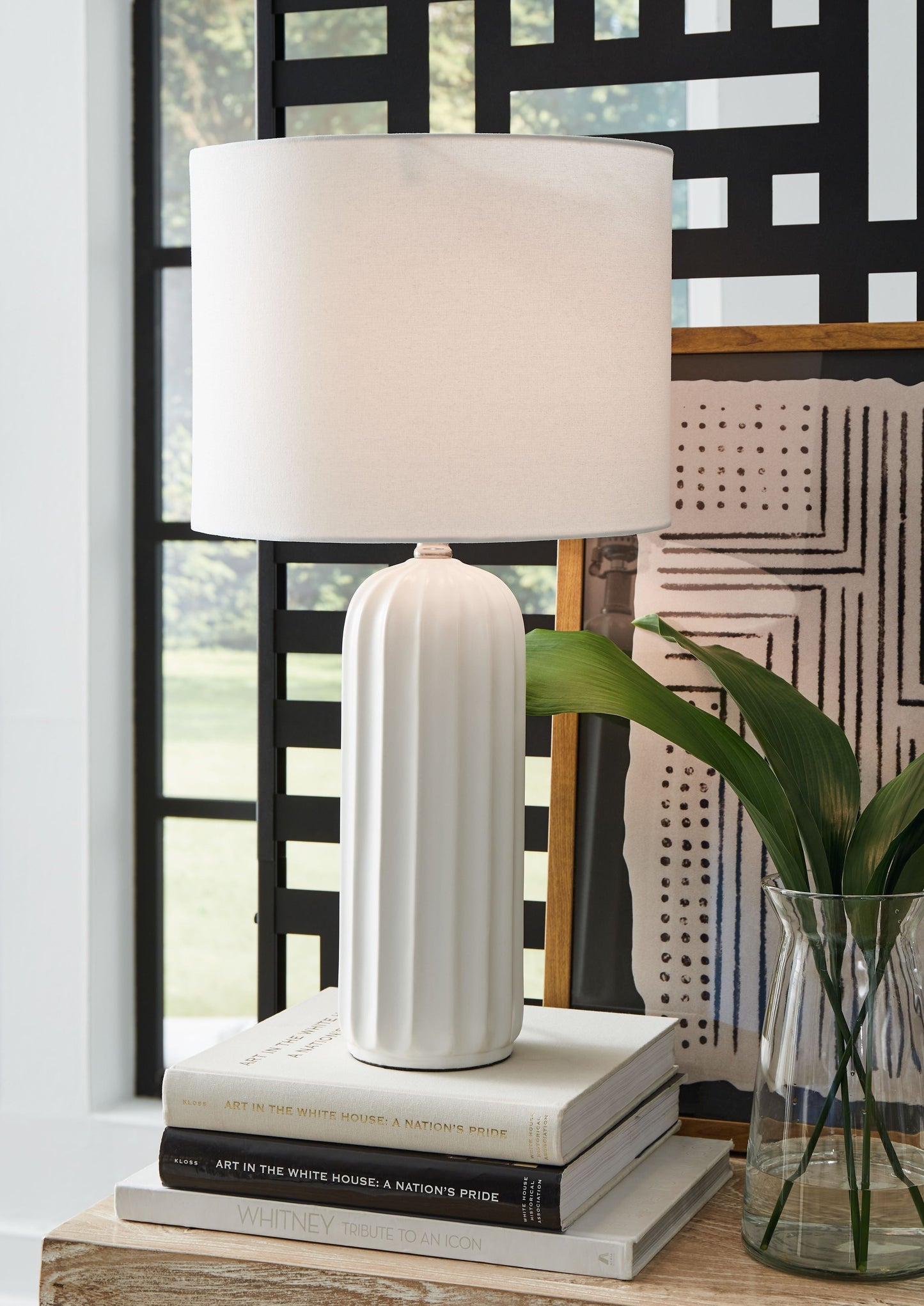 Clarkland - Ceramic Table Lamp (Set of 2) - White