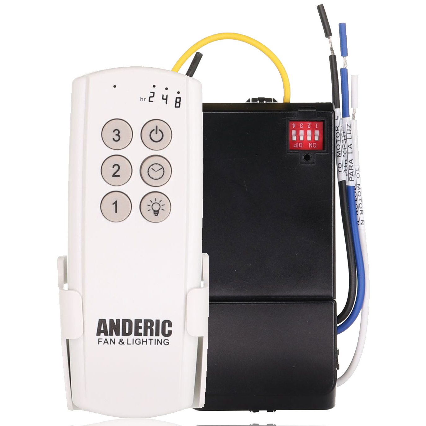 Substitute for Hampton Bay TX028C-LC Ceiling Fan Remote Control [63T-AC83T-KIT]