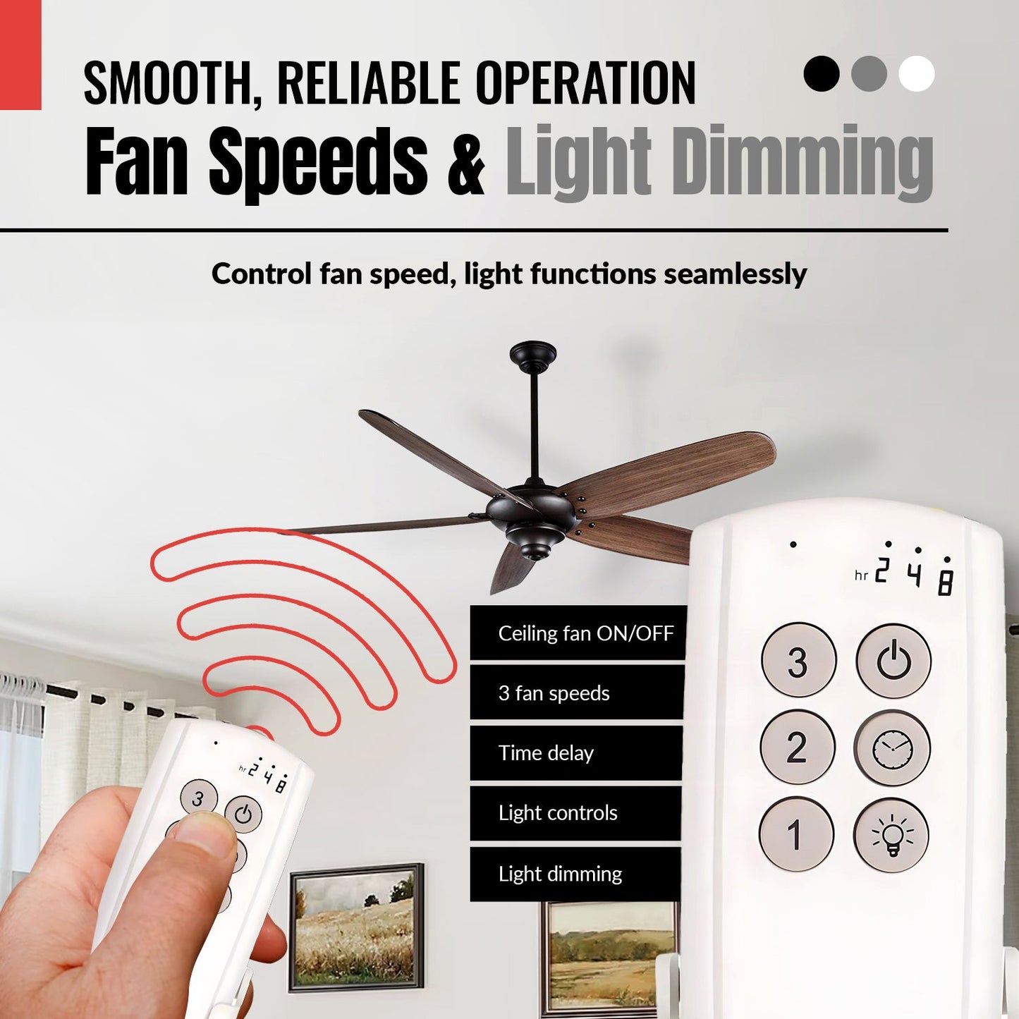 Substitute for Hunter 99123 / IN2RX13 Ceiling Fan Receiver [63T-AC83T-KIT]