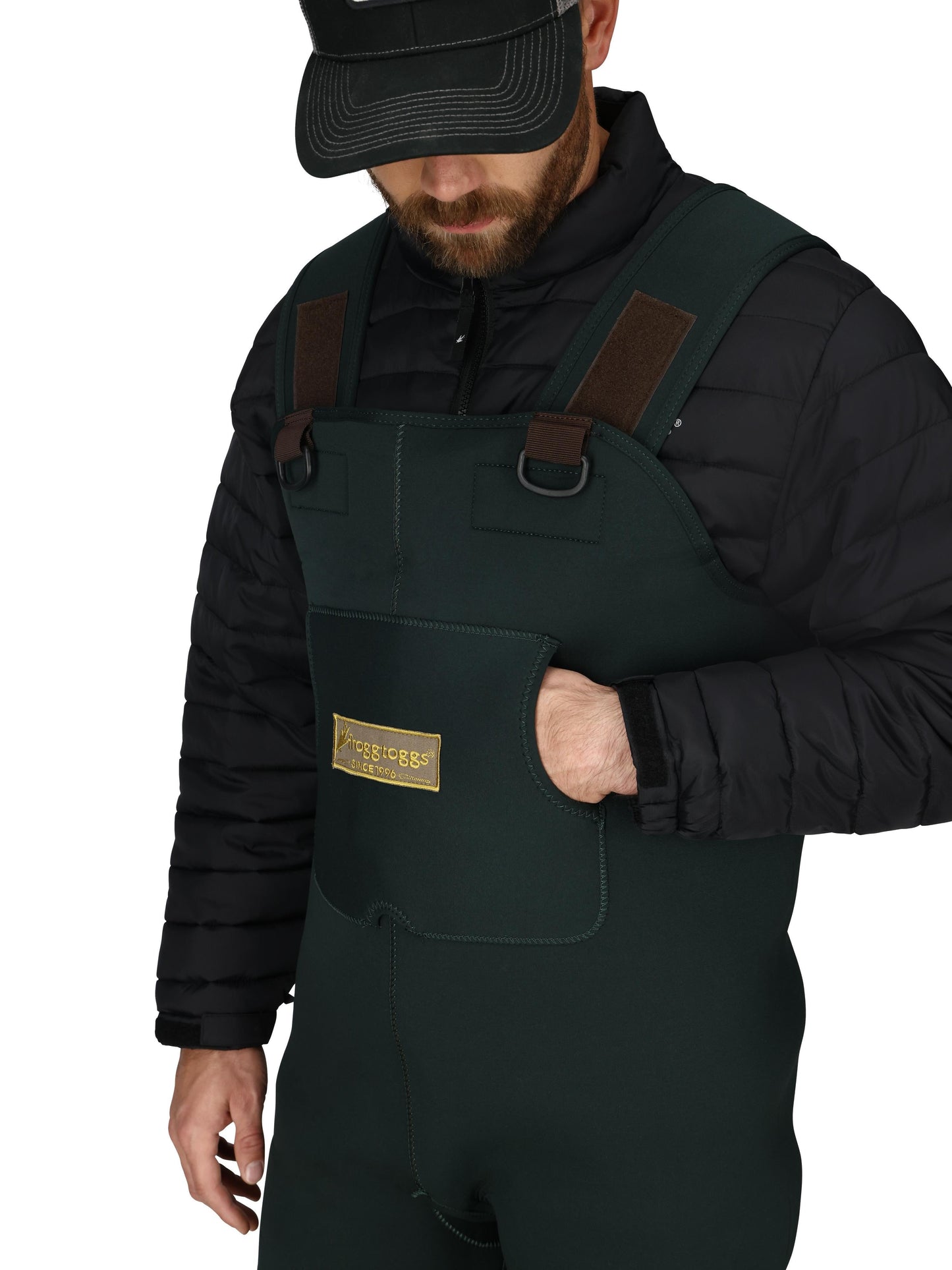 Men's Amphib Bootfoot Neoprene Cleated Chest Wader | Forest Green