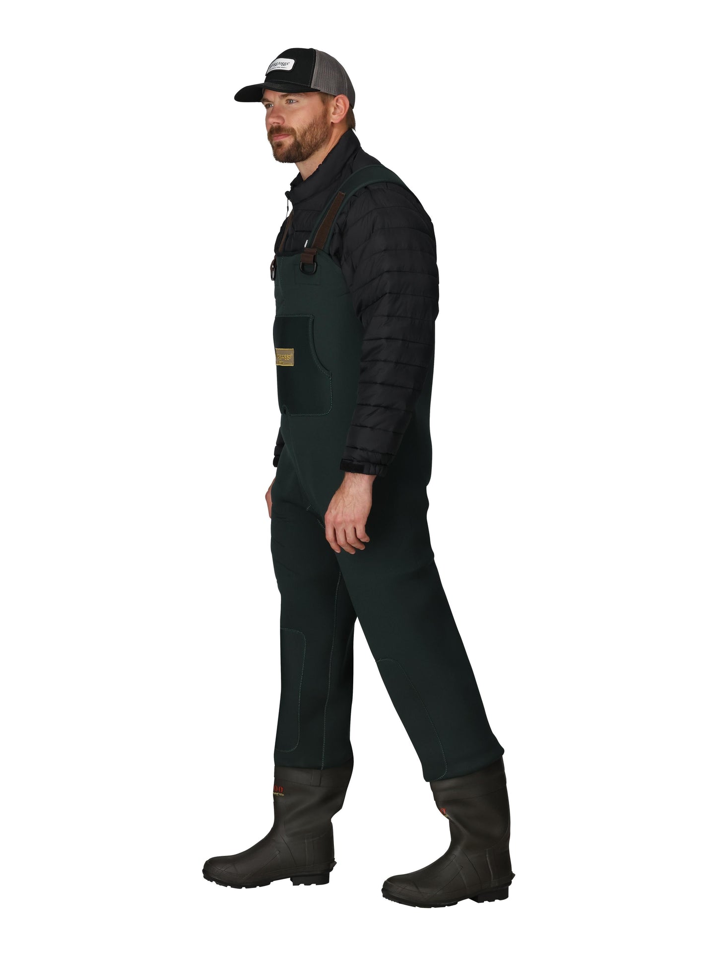 Men's Amphib Bootfoot Neoprene Felt Chest Wader | Forest Green