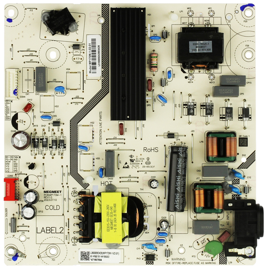 MP170M-1-02-01 Funai Power Supply, 81-PBE151-M155002, 65PUL7973/F7