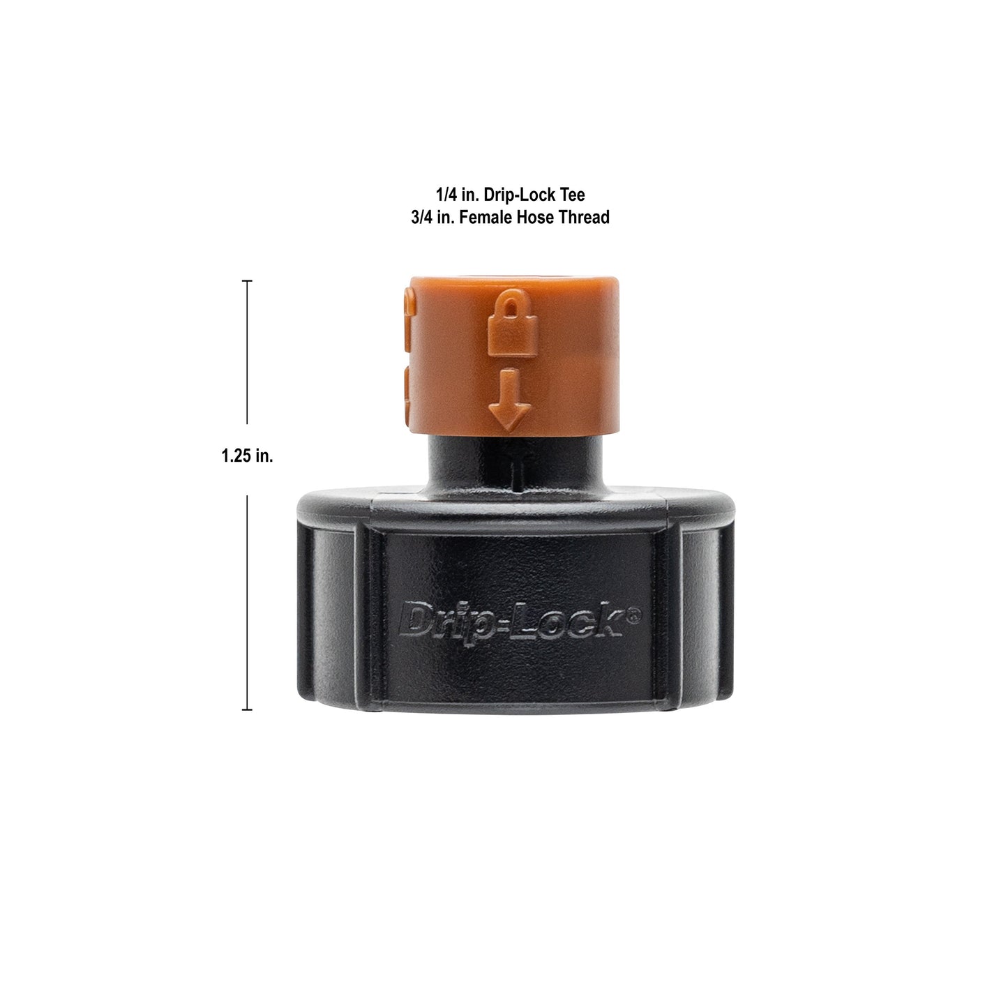 3/4" Faucet FHT x 1/4" Drip-Lock Adapter 67043