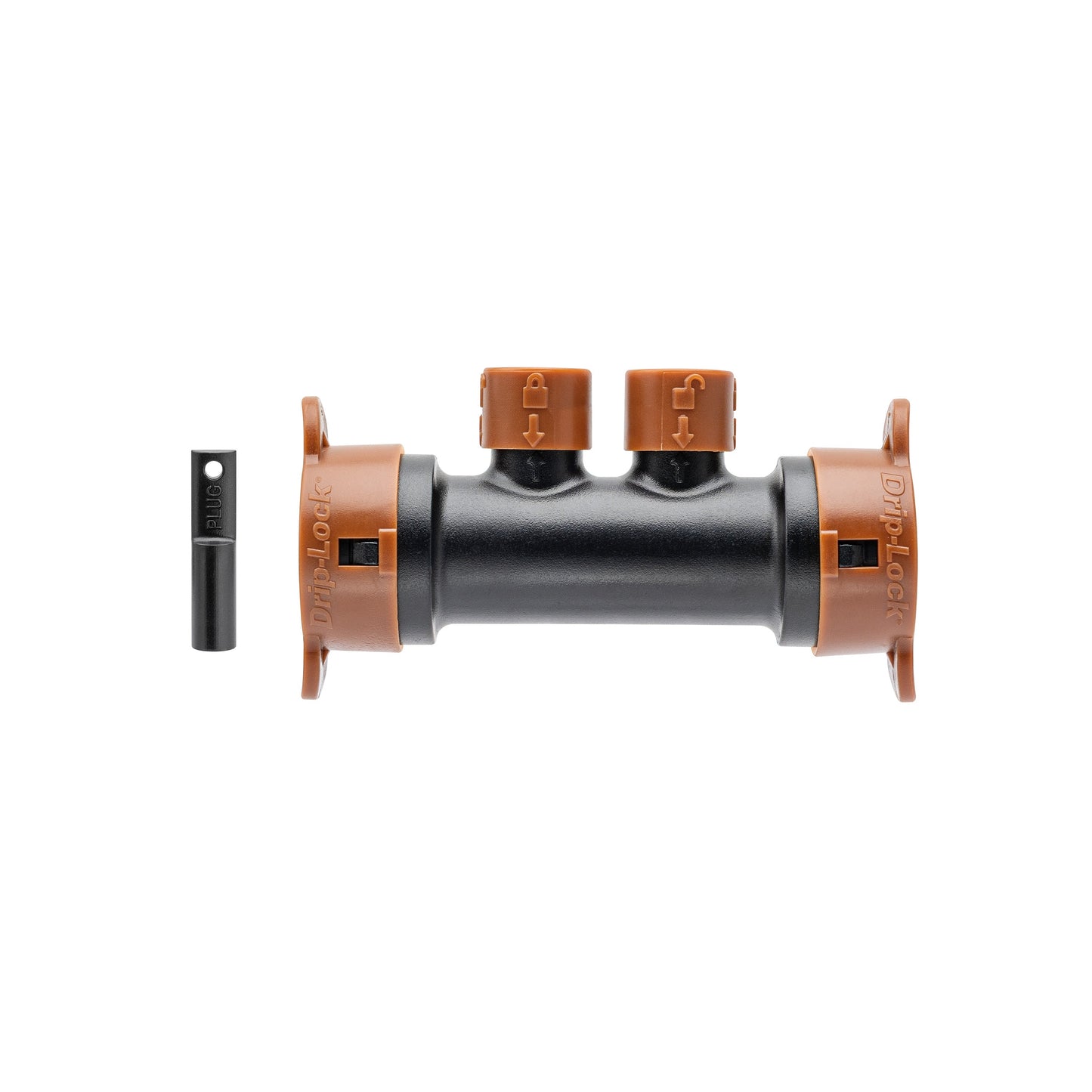 1/2" x 1/4" Drip-Lock 2-Port Drip Manifold 67046