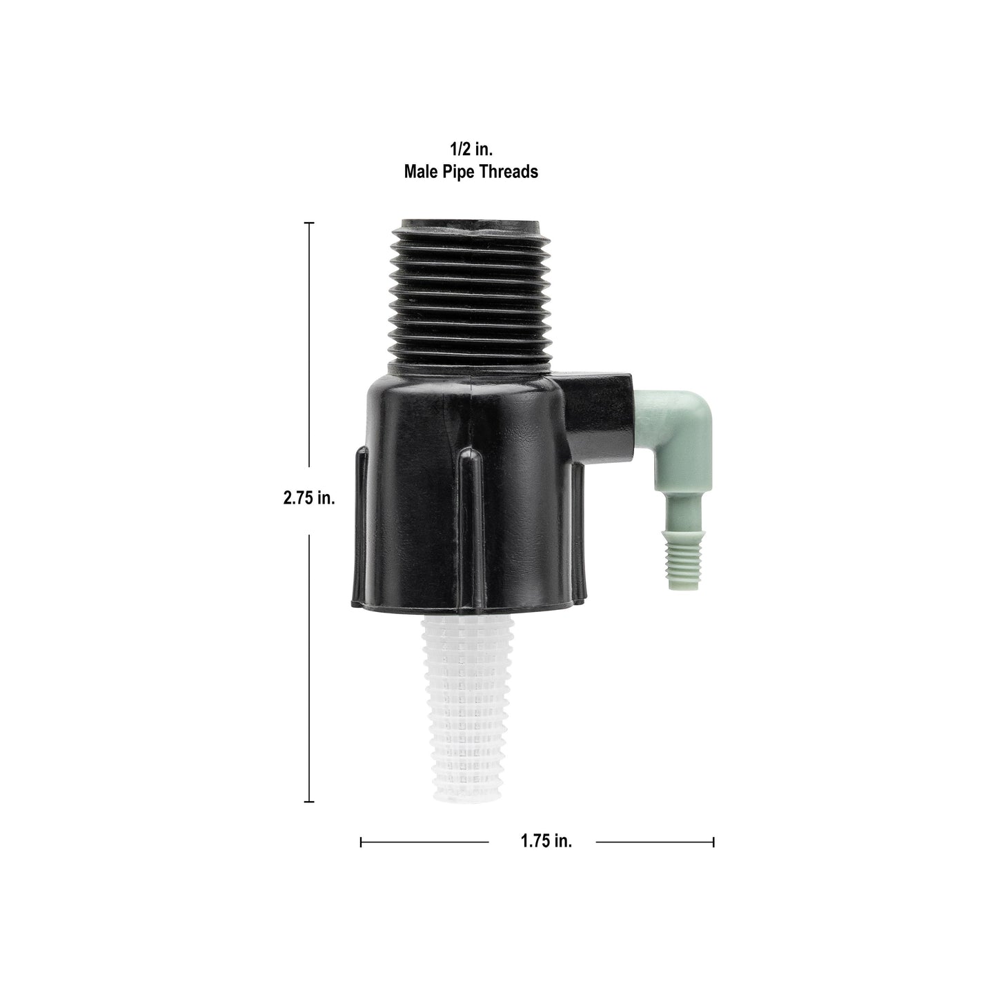1/2" FPT x 1/4" Barb 1-Port Full Flow Drip Manifold 67050