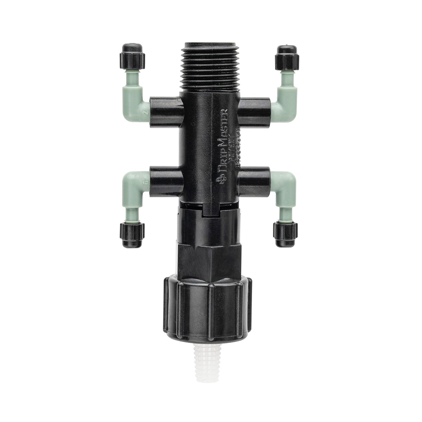 1/2" FPT x MPT x 1/4" Barb 4-Port Drip Manifold 67060