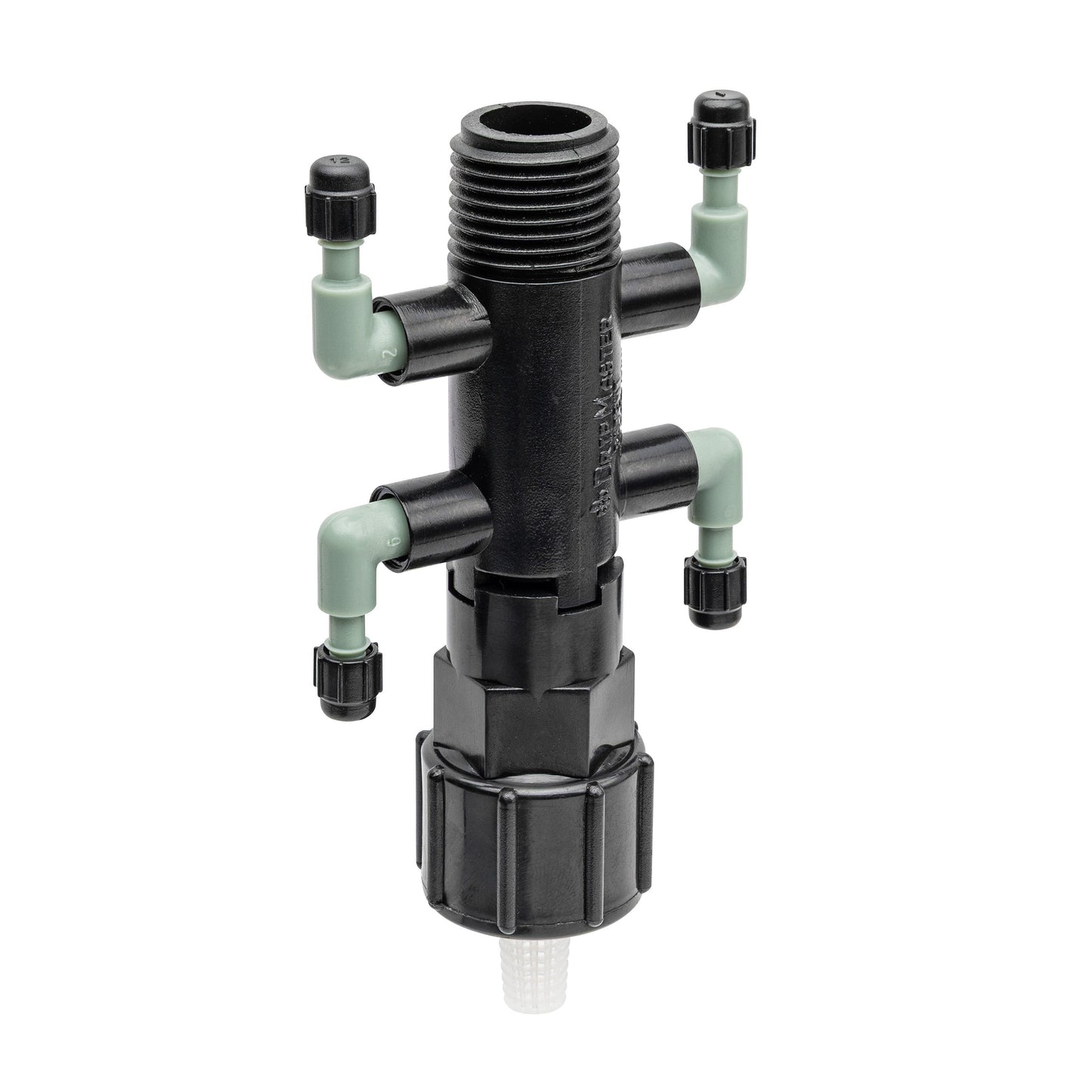 1/2" FPT x MPT x 1/4" Barb 4-Port Drip Manifold 67060