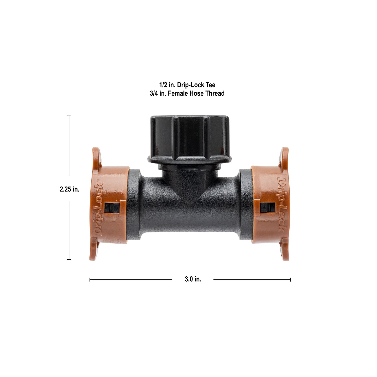 3/4" FHT Swivel x 1/2" Drip-Lock Tee 67496