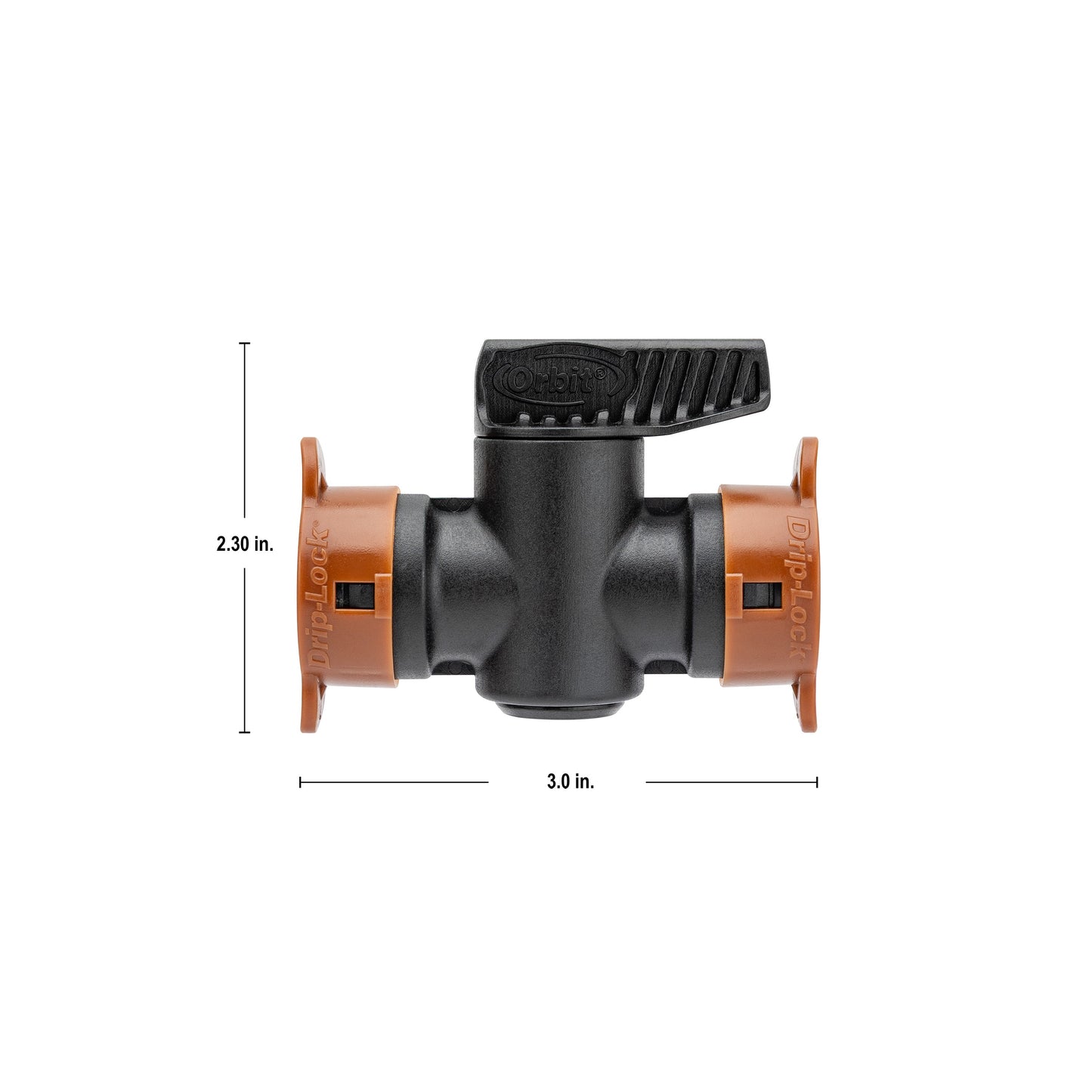 1/2" Drip-Lock Universal Push-Fit Coupling with Shut-Off Valve 67497