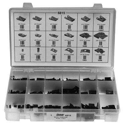 148 Piece Tubular Flat U & J Nut Assortment