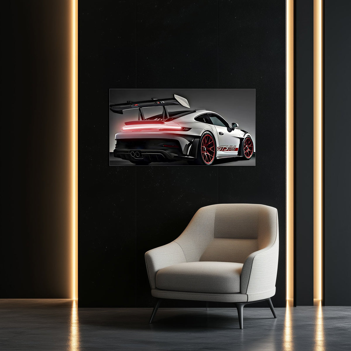 Neon LED Car Wall Art Sign - Custom Acrylic Automotive Light