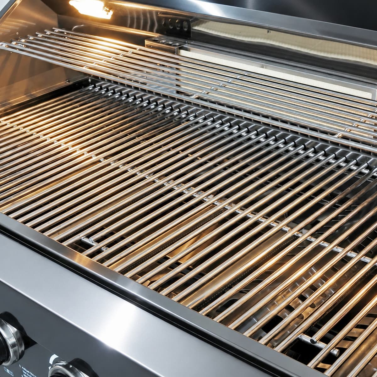 43" Black Six Burners Outdoor Kitchen Island Grill