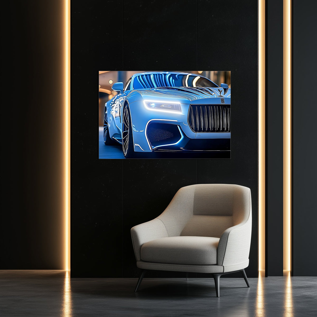 BMW LED Neon Acrylic Wall Poster Sign - Lighted Garage Decor