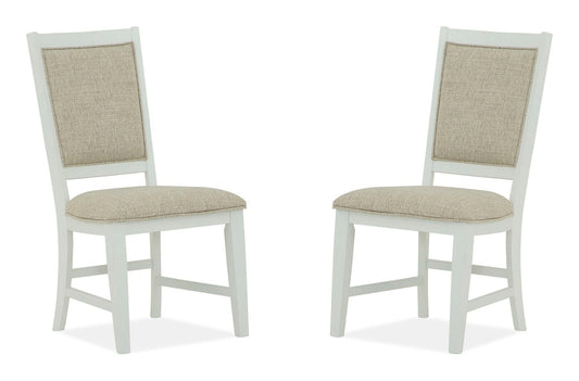 Heron Cove - Step Up Side Chair With Upholstered Seat & Back (Set of 2) - Chalk White