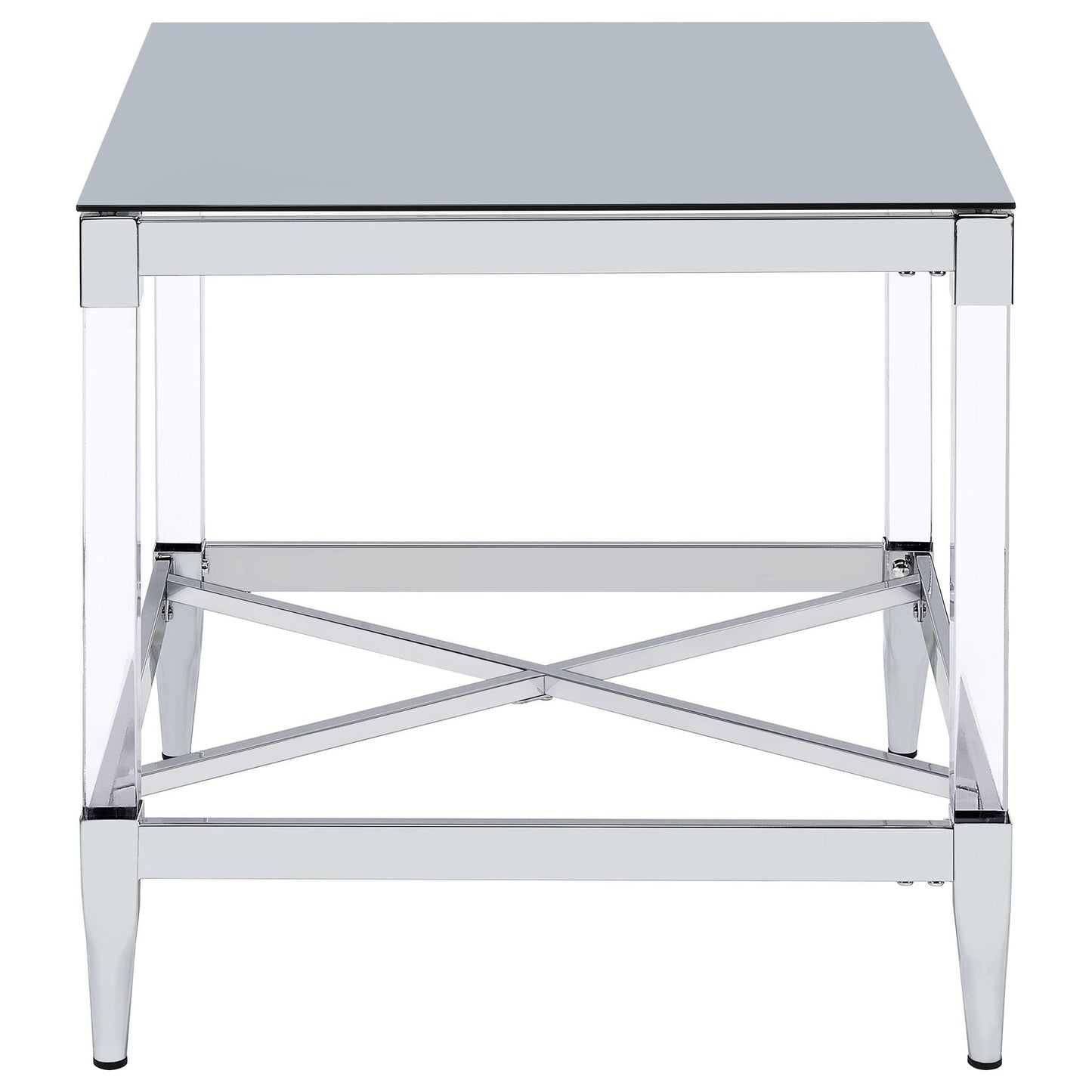 Lindley 3-piece Square Coffee and End Table Set Chrome
