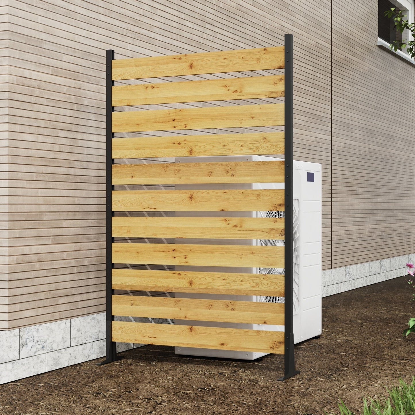 Outdoor Privacy Screen For Pool And Equipment Enclosures