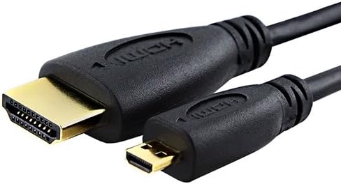 6ft Micro-HDMI (type D) to Regular HDMI (type A) high Speed Cable with Ethernet (up to 1440p) for MOTOROLA MB810 DROID X / HTC Touch EVO 4G