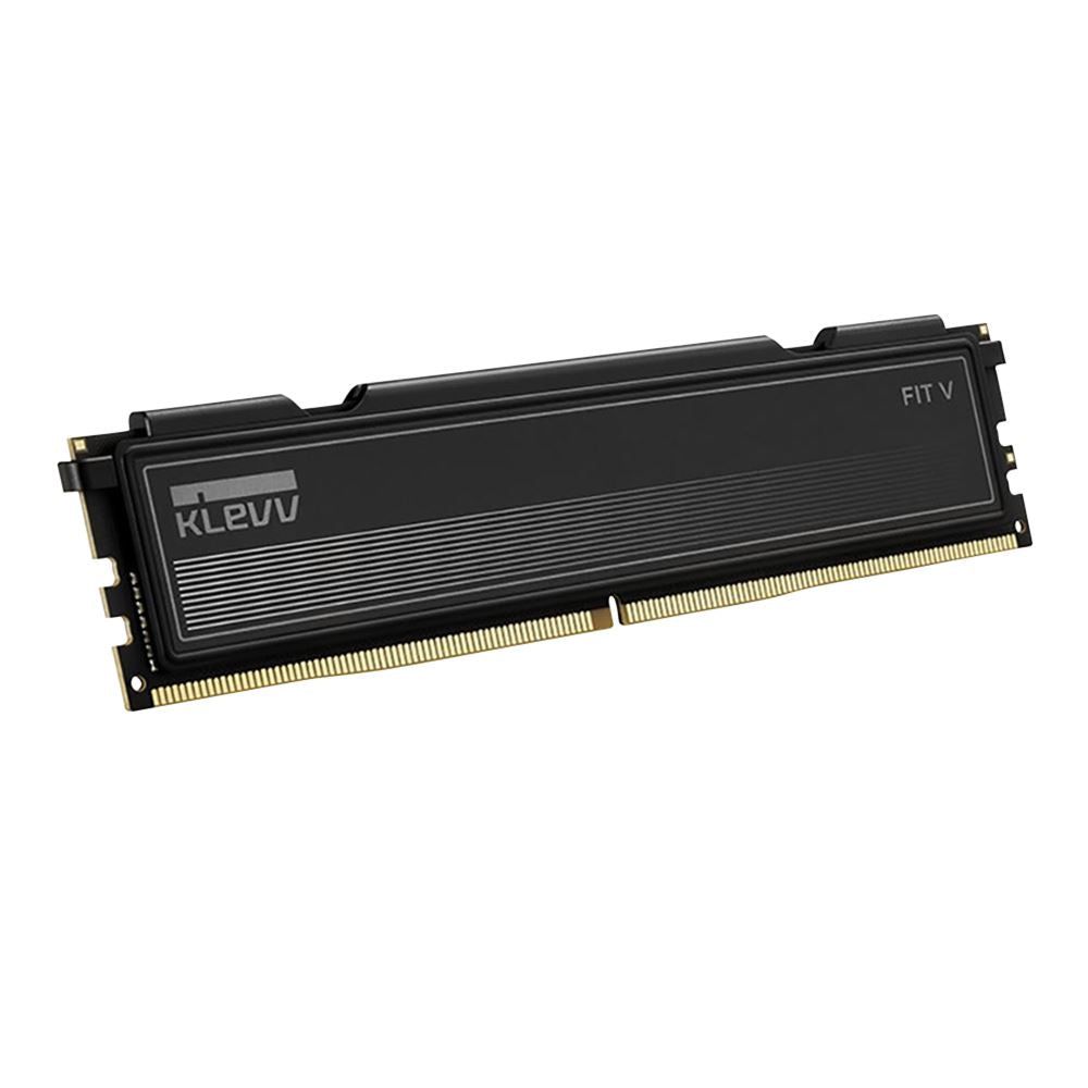 KLEVV FIT V 32GB (2x16GB) DDR5-5600 PC5-44800 CL30 Dual Channel Desktop Memory Kit 5AGU880-56K300L Jet Black