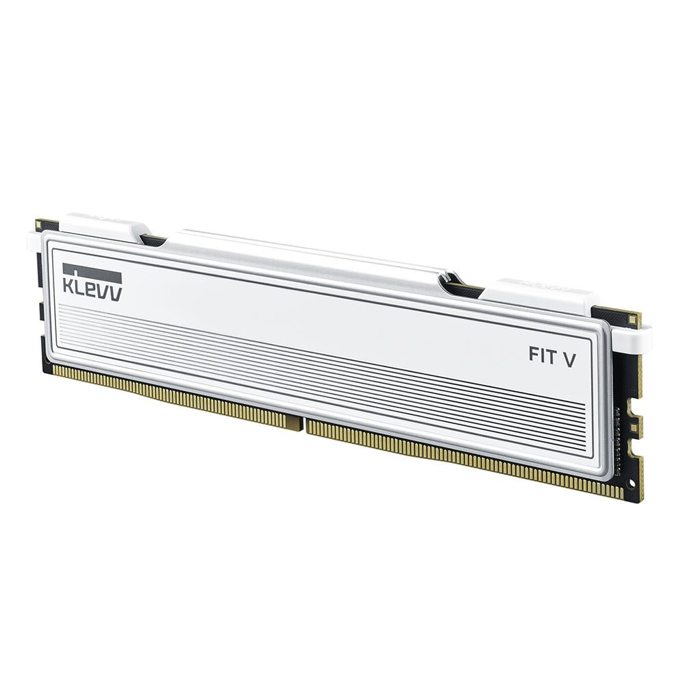 KLEVV FIT V 32GB (2x16GB) DDR5-6000 CL28 Dual Channel Desktop Memory Kit Ceramic White - K5AGU880-60B280F