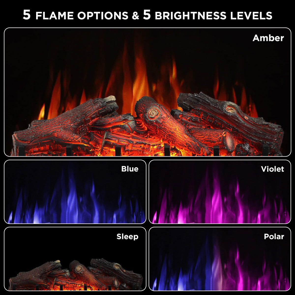 Eternal Flame EF30-PB Electric Fireplace Logs