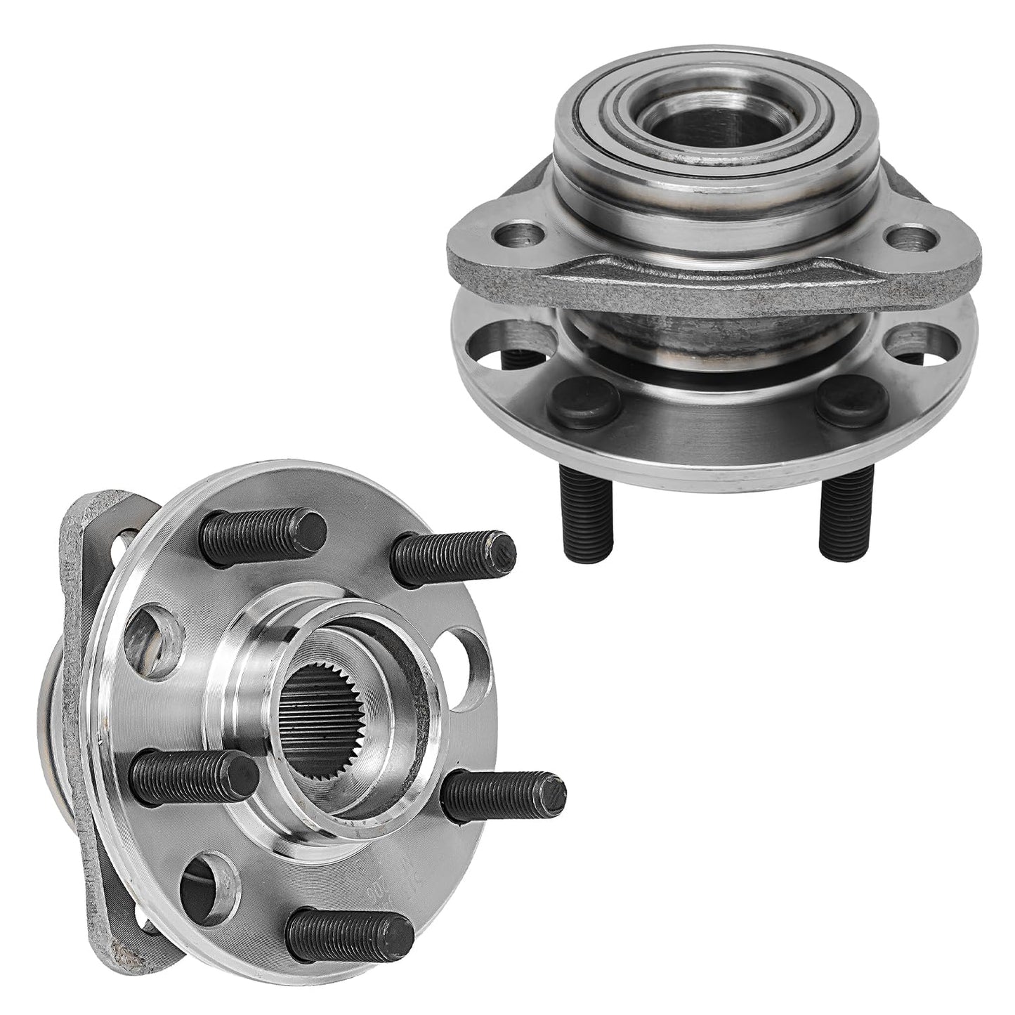 Detroit Axle - 2 Front Wheel Bearing Hub Assembly for Chevy Malibu 2013-2015 Impala 14-17, for Buick Lacrosse Regal 11-17 Cadillac XTS CTS 14-16, for GMC Terrain Equinox 10-17, 5 Lugs Replacement