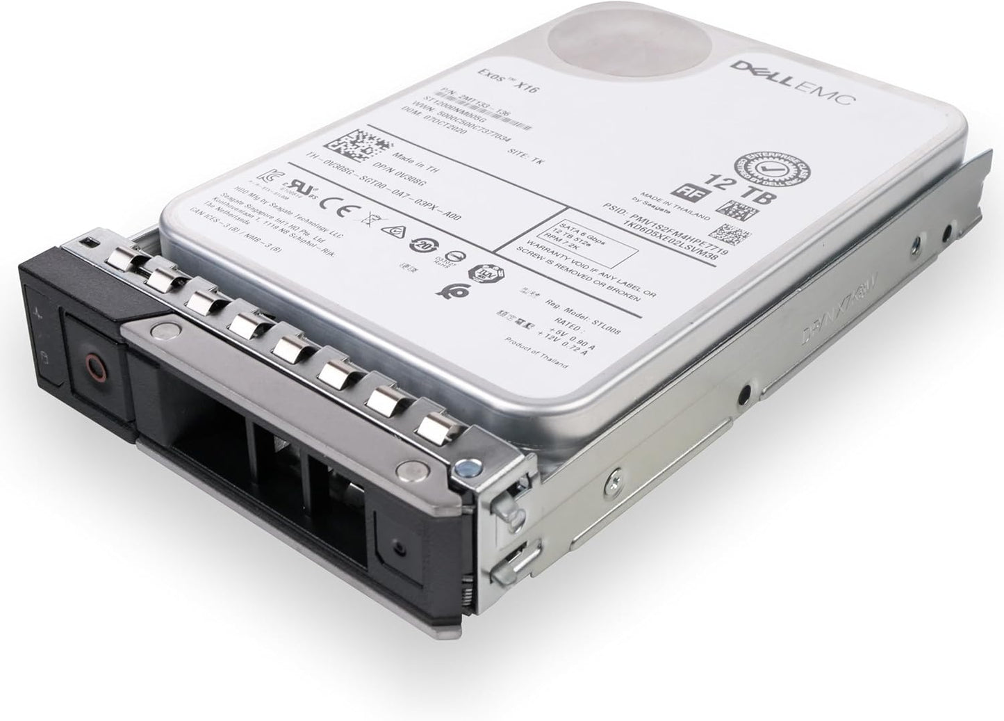 Dell 12TB 7.2K RPM SATA 6Gb/s 512e 3.5in Enterprise PowerEdge Hard Drive for: R440 R750 R450 T150 R470 T560 T40 R250 R740 R640 T550 T350 R540 R840 ME4024 R650XS R550 0V308G G16 (Renewed)