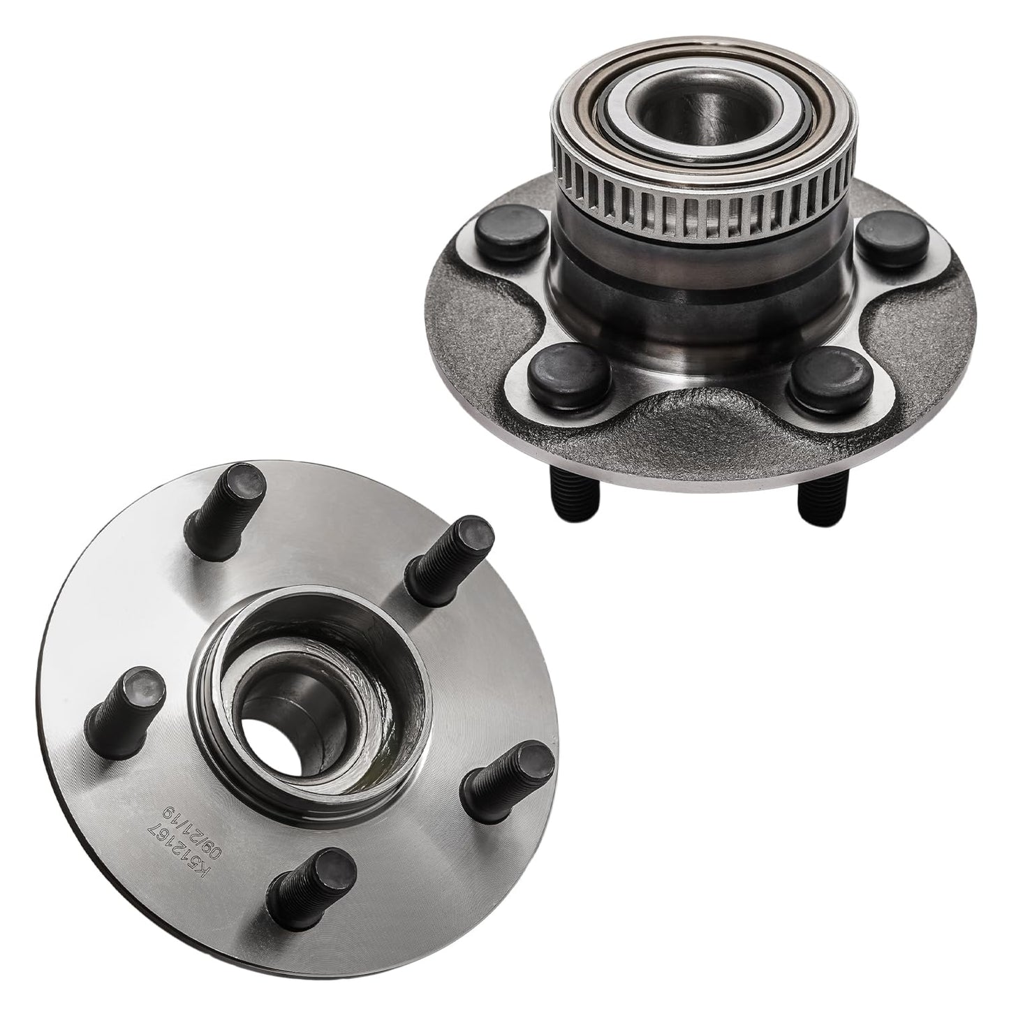 Detroit Axle - Pair 2WD Front Wheel Bearing Hub Assembly for 99-06 Chevy Silverado Sierra 1500, 00-06 Suburban 1500 Tahoe Yukon GMC Yukon XL 1500, 02-06 Cadillac Escalade 6 Lugs [with ABS]