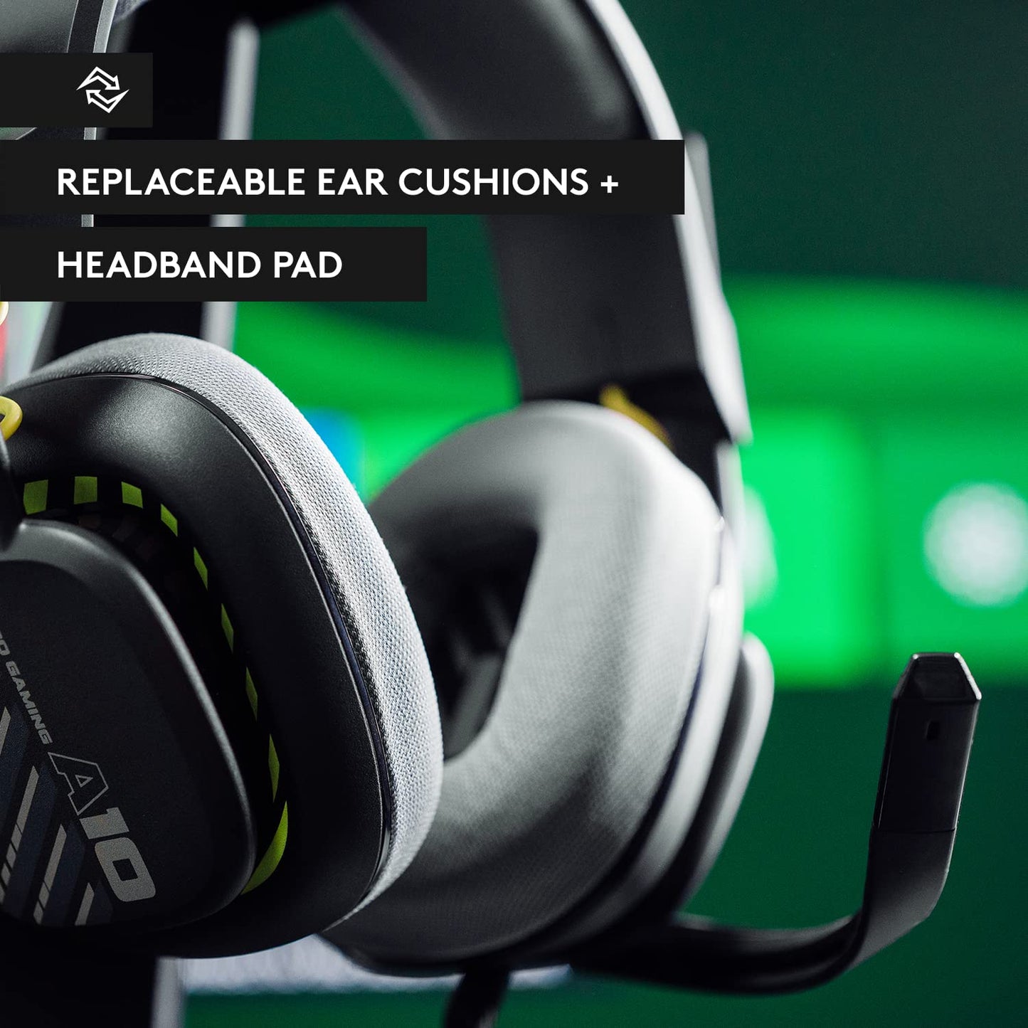 Logitech G Astro A10 Gen 2 Cross-Platform Wired Gaming Headset - Grey | 3.5mm Headphone Jack, 32mm Drivers, Flip-to-Mute Mic, Over-Ear Cup Design