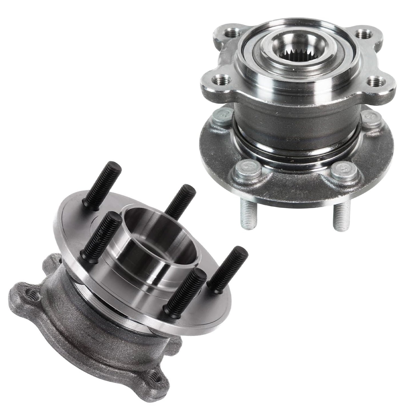 Detroit Axle - 2pc Front Wheel Bearing Hubs for 00-13 Chevy Impala Monte Carlo, 97-08 Pontiac Grand Prix, 06-11 DTS, 05-09 Buick Lacrosse, 06-11 Lucerne, 00-05 Lesabre, Pair Wheel Bearings and Hubs