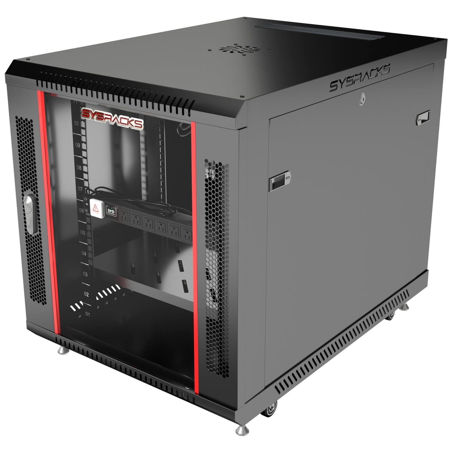 15U Server Rack Cabinet 35" Deep, Deployment-Ready Network Rack Enclosure with PDU, Fan & Shelf, Rolling IT Cabinet for Installers, AV Systems & Infrastructure