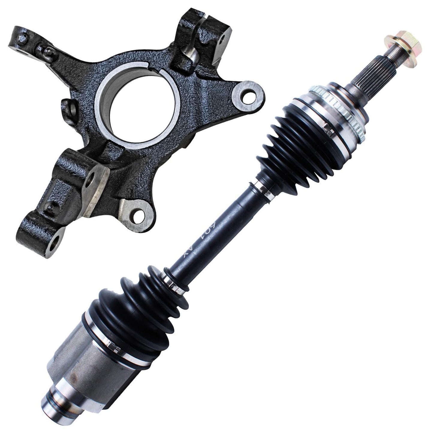 Detroit Axle - 4WD 2 Front CV Axle Shafts for 2007-2020 Chevy Silverado 1500 GMC Sierra Suburban Yukon XL 1500 Tahoe Avalanche Escalade ESV EXT 6 Lugs CV Axle Shafts Assembly Pair Replacement