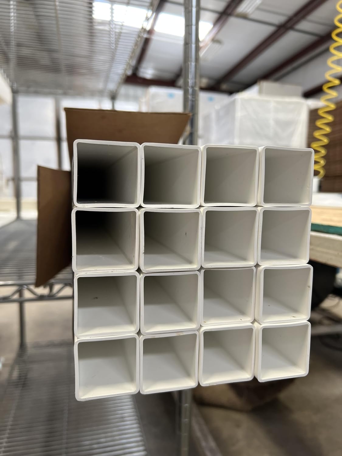 1 1/2" Square Vinyl PVC Picket - Box of 16 - White