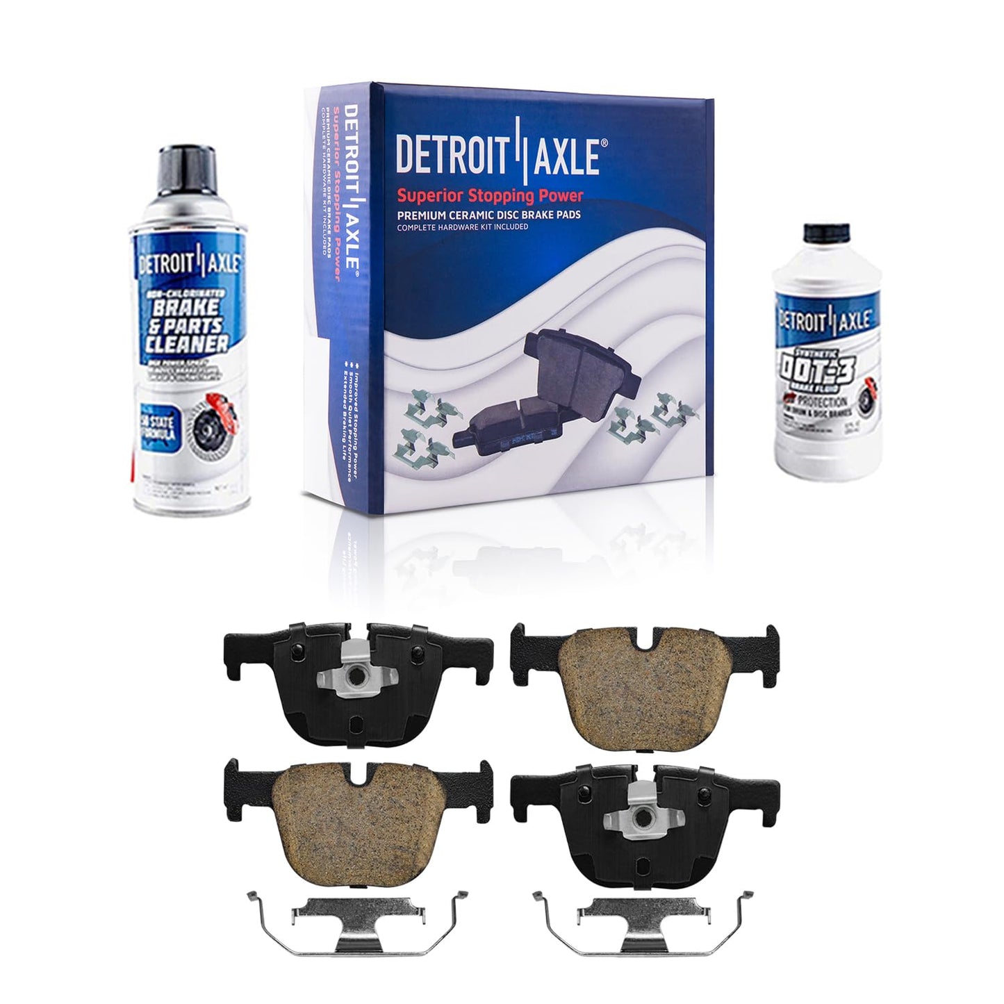 Detroit Axle - Front Brake Kit for Chrysler 300 Dodge Challenger Charger Magnum Replacement Disc Brakes Rotors and Ceramic Brake Pads : 12.6" inch Rotor