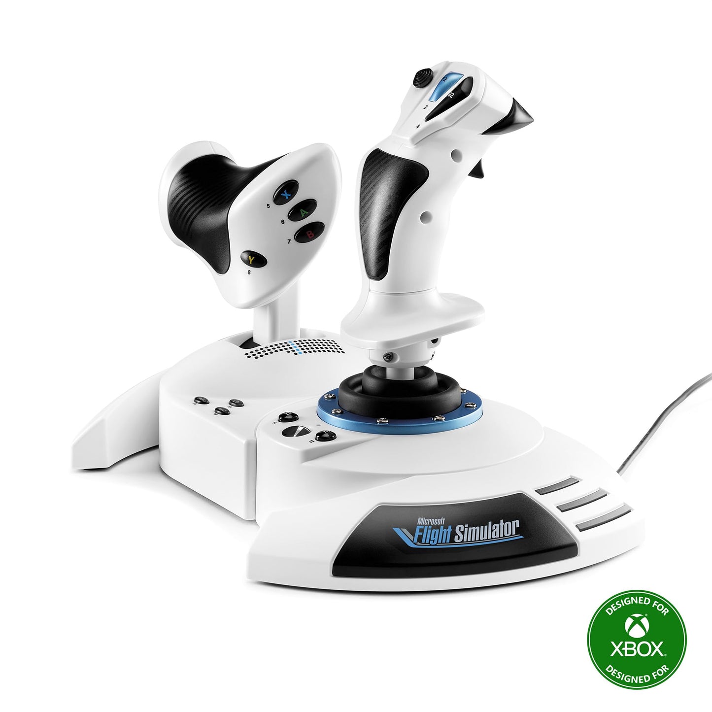 Thrustmaster T-Flight Hotas One Flight Stick & Throttle - XBOX & PC | Detachable design, Officially licensed, adjustable resistance, responsive trigger, 14 programmable buttons, dual rudder