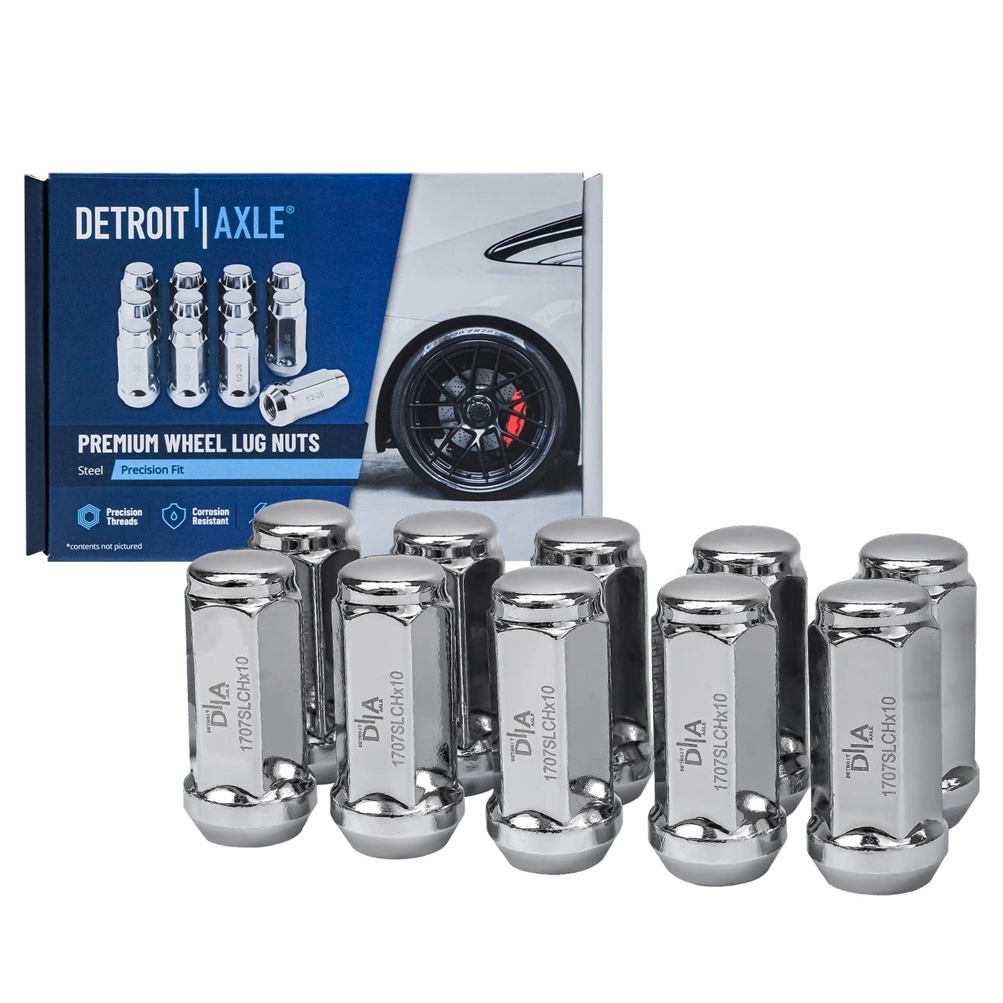 Detroit Axle - Brake Kit for 2011-2020 Jeep Grand Cherokee Dodge Durango Replacement Front & Rear Drilled & Slotted Disc Brake Rotors Ceramic Brakes Pads : 12.99" inch Rotor