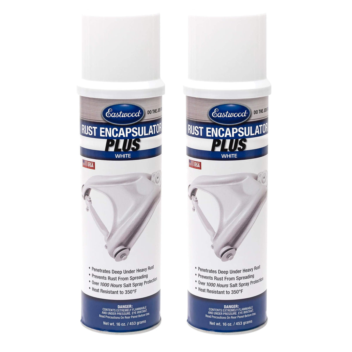 Eastwood Matte Black Rust Encapsulator Plus | Long Lasting Durable Finish 1 Coat Automotive Maximum Rust Protection | Heat Resistance up to 350 Degrees F | 16 oz. Aerosol | 1 Pack