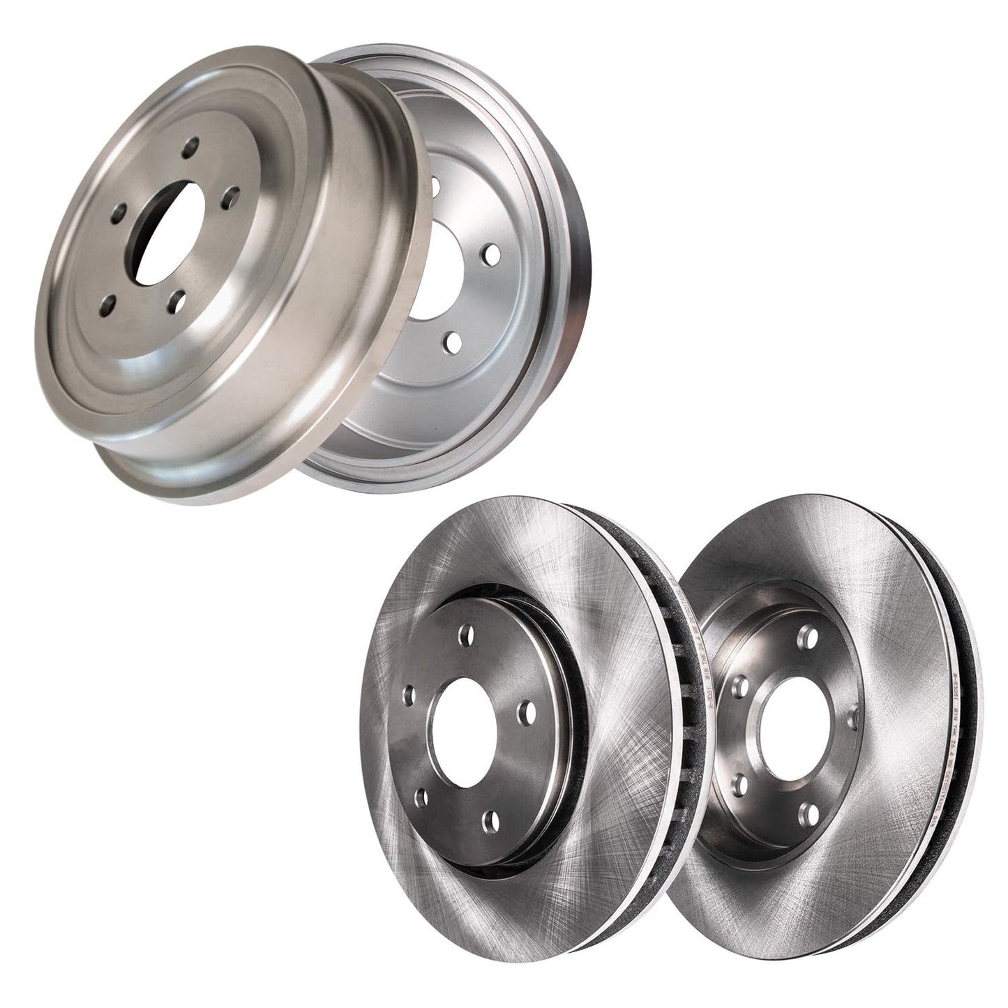 Detroit Axle - Brake Kit for 2013-2025 Nissan Altima Disc Brake Rotors Ceramic Brakes Pads 2014 2015 2016 2017 2018 2019 2020 2021 2022 2023 2024 Replacement: 11.65" inch Front 11.46" inch Rear Rotor