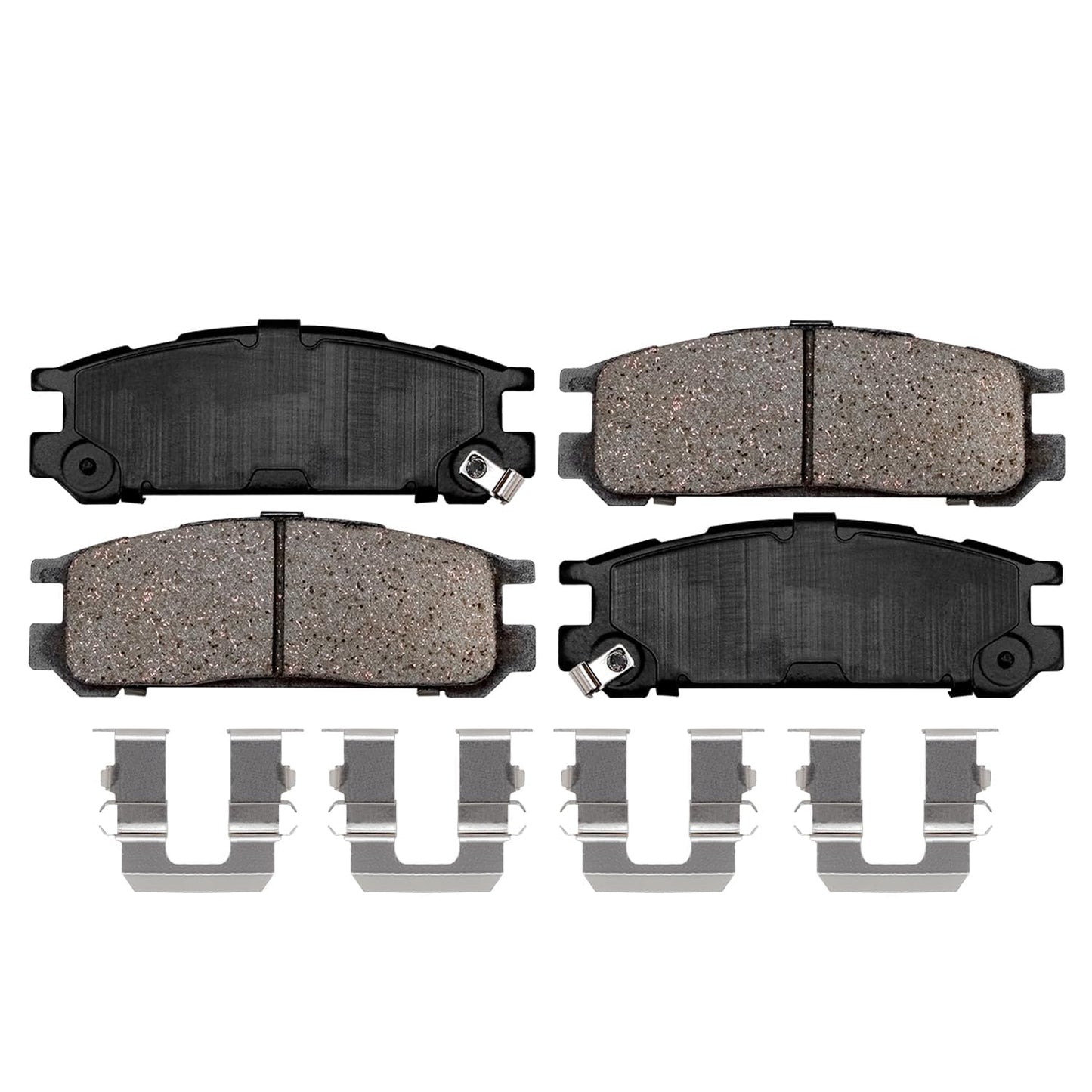 Detroit Axle - Rear Brake Pads for 2019-2024 Chevy Silverado 1500 GMC Sierra 1500, 2021-2024 Tahoe Suburban Yukon XL Cadillac Escalade ESV, Canyon LYRIQ Colorado, Ceramic Brake Pads with Hardware