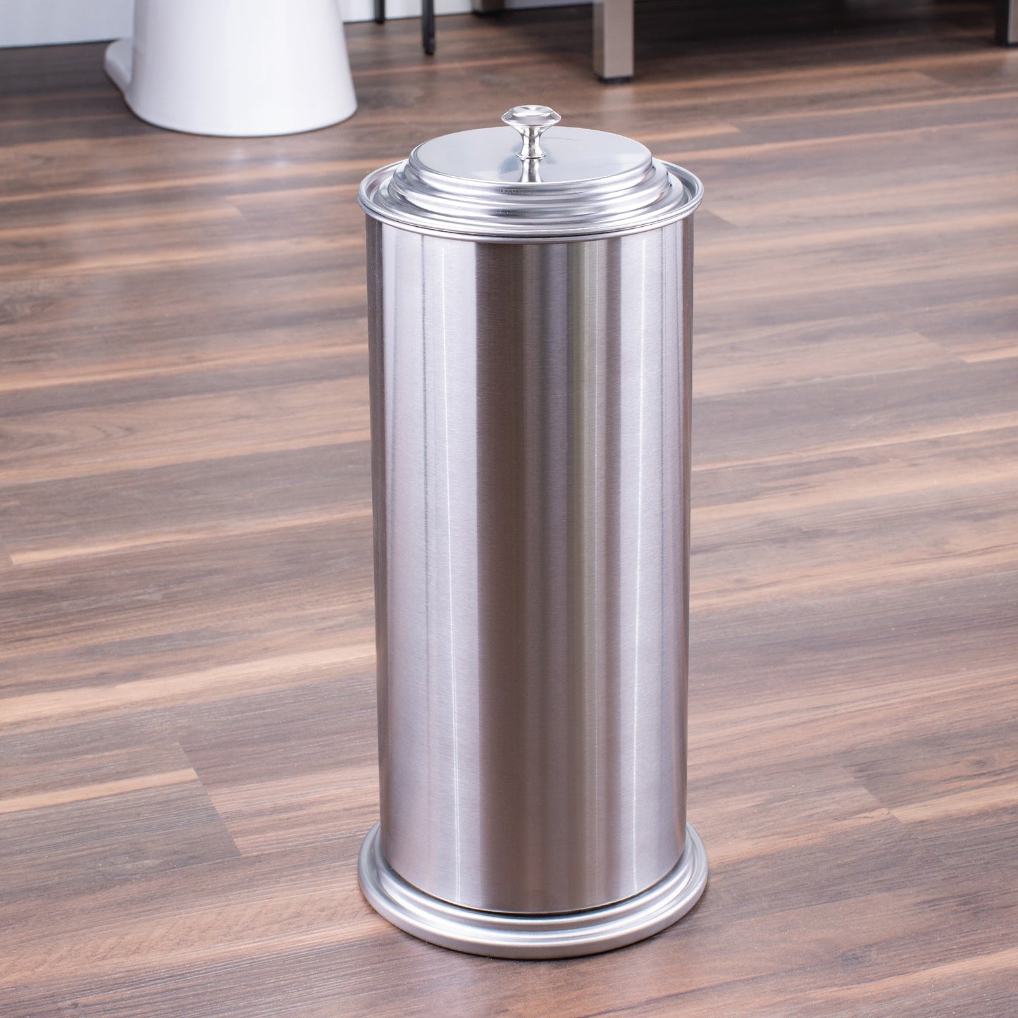 Freestanding Extra Large Toilet Paper Holder  (Stainless Steel Finish)