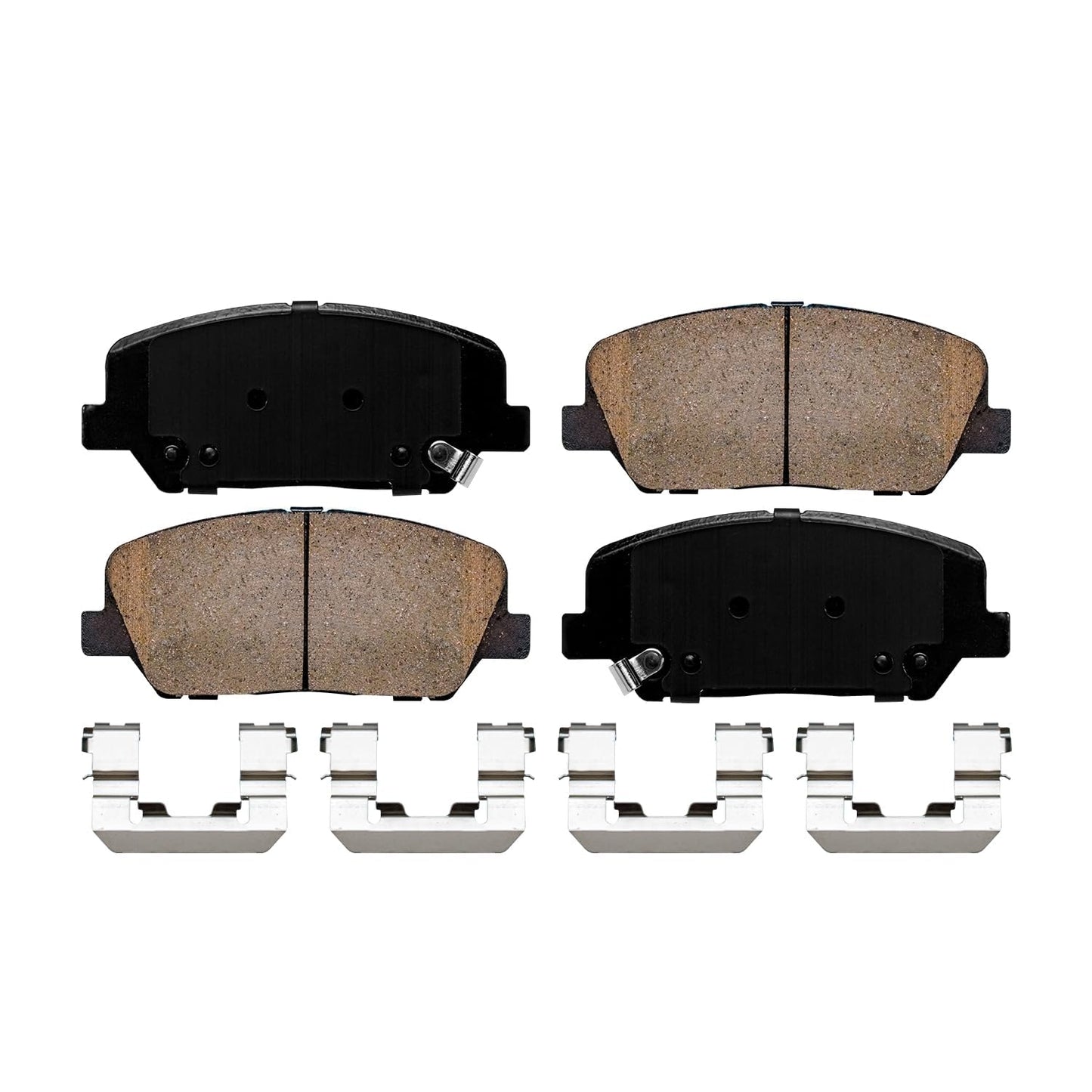 Detroit Axle - Front Brake Kit for Ford 2012-2022F-250 Super Duty, 2013-2022 F-350 Super Duty, 2013-2016 F-450 Super Duty, 14.29" inch Drilled and Slotted Disc Brake Rotors Ceramic Brakes Pads