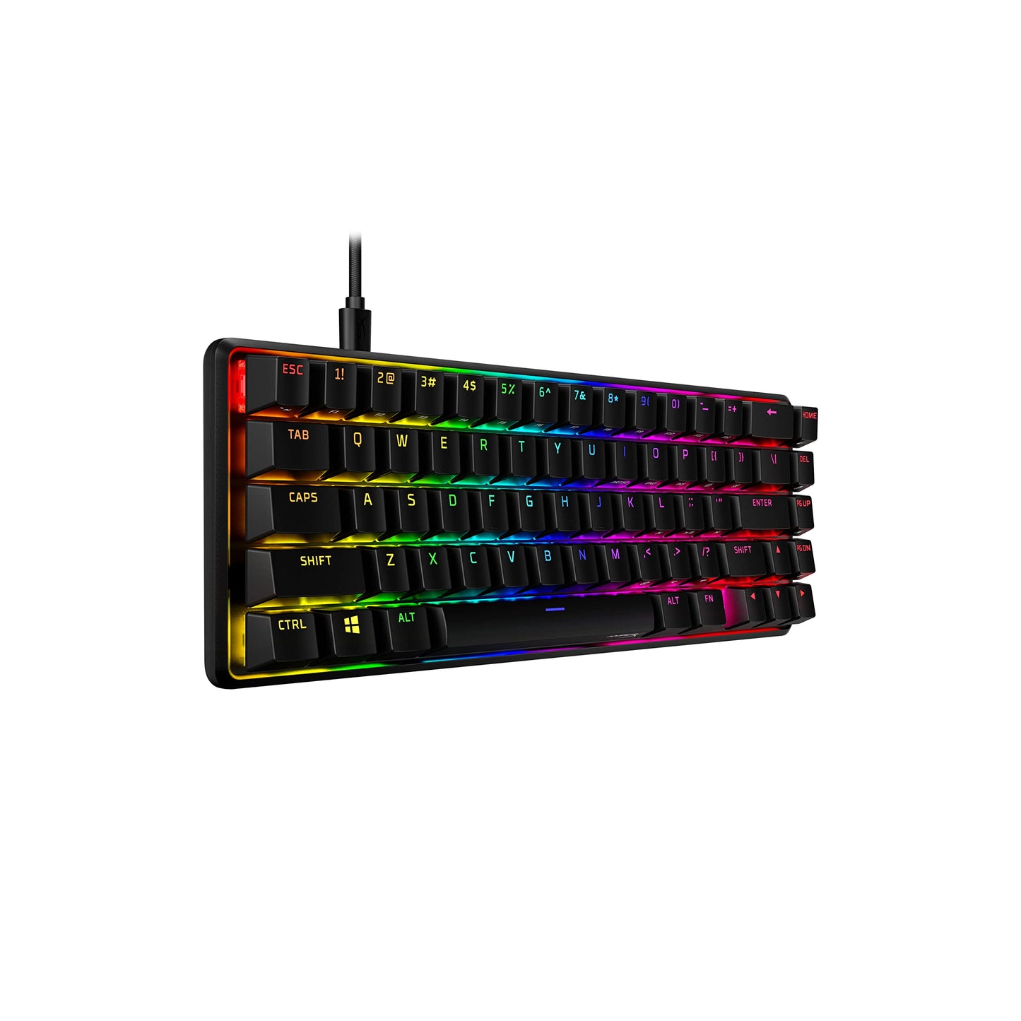 HyperX Alloy Origins 65 - Mechanical Gaming Keyboard – Compact 65% Form Factor - Linear Red Switch - Double Shot PBT Keycaps - RGB LED Backlit - NGENUITY Software Compatible,Black