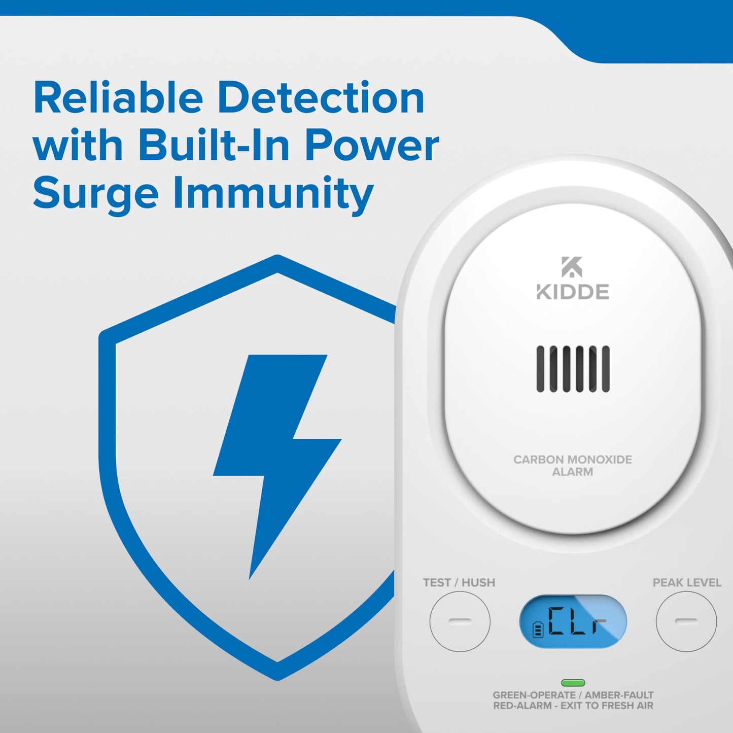 Kidde Carbon Monoxide Detector, Plug-In with 9V Battery Backup, Digital Display, 85 dB Alarm, LED Status Light Indicators, 3rd Edition