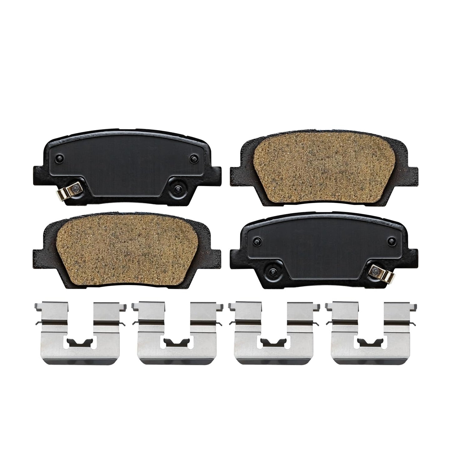 Detroit Axle - 4WD Brake Kit for 2012-2022 Ford F-250 Super Duty 2013-2022 F-350 Super Duty, 14.29" inch Front Rear Drilled Slotted Brake Rotors Ceramic Brakes Pads Replacement