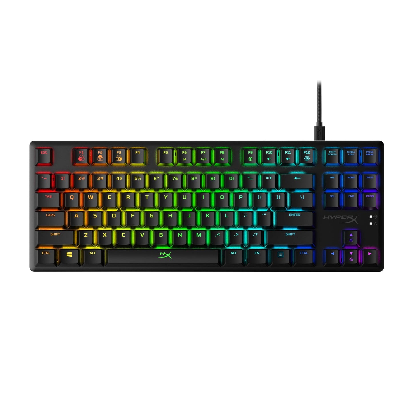 HyperX Alloy Origins 65 - Mechanical Gaming Keyboard – Compact 65% Form Factor - Linear Red Switch - Double Shot PBT Keycaps - RGB LED Backlit - NGENUITY Software Compatible,Black