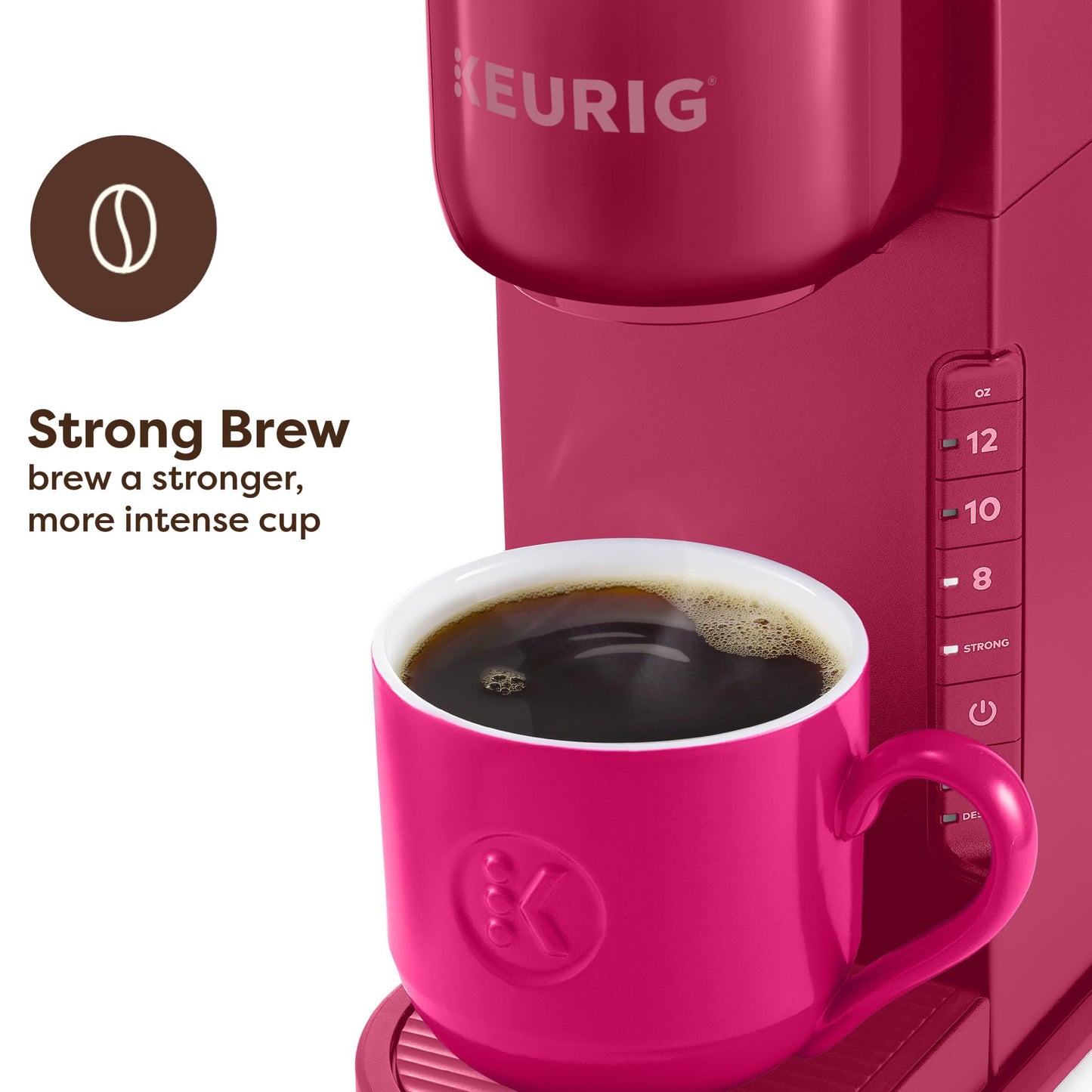 Keurig K-Express Single Serve K-Cup Pod Coffee Maker, 3 Brew Sizes, Strong Button Feature, 42oz Removable Reservoir, Mint