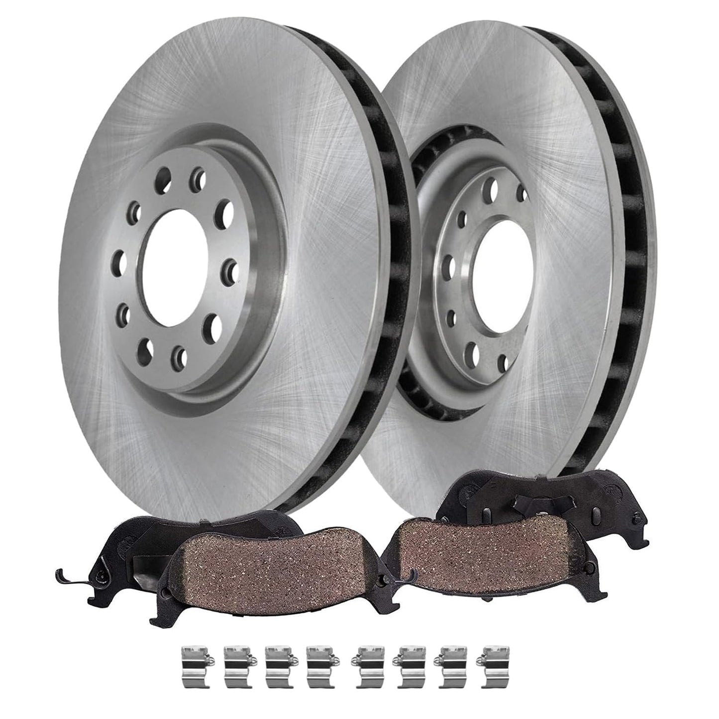 Detroit Axle - Front Brake Kit for Chevrolet GMC Silverado Suburban Sierra Savana Yukon XL 1500 Tahoe Cadillac Escalade Disc Brake Rotors Ceramic Brakes Pads Replacement : 12" inch Rotor