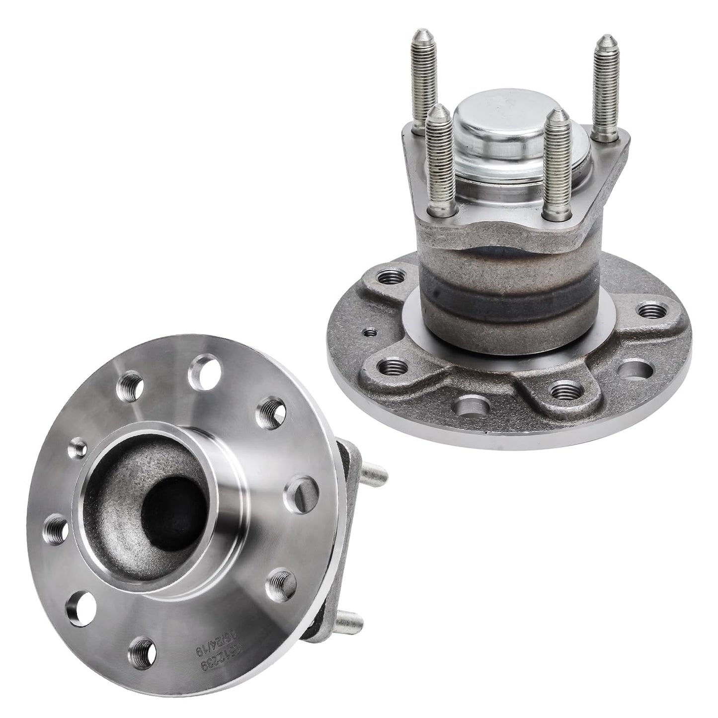 Detroit Axle - Pair 2WD Front Wheel Bearing Hub Assembly for 99-06 Chevy Silverado Sierra 1500, 00-06 Suburban 1500 Tahoe Yukon GMC Yukon XL 1500, 02-06 Cadillac Escalade 6 Lugs [with ABS]
