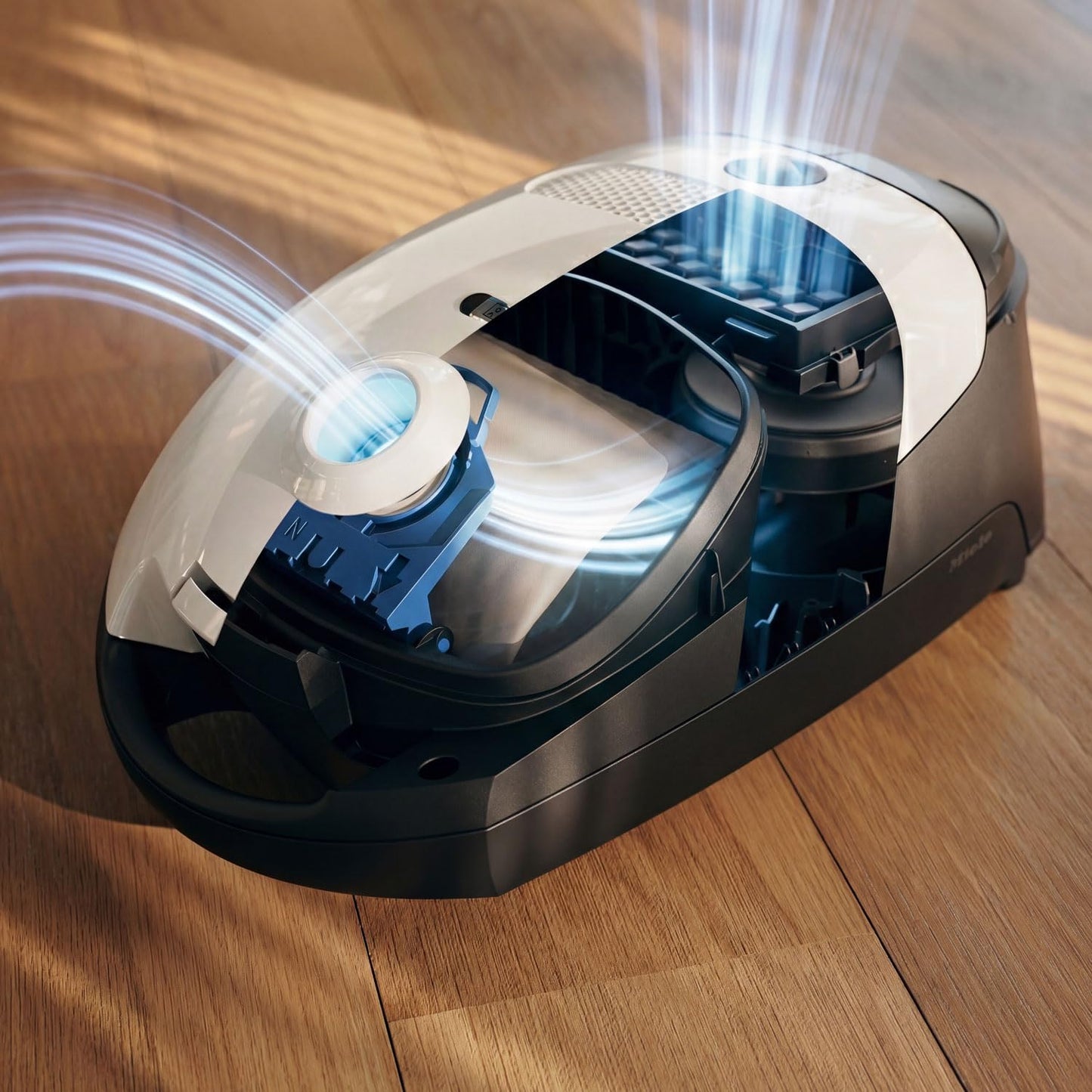 Miele Classic C1 Cat & Dog Bagged Canister Vacuum, Lotus White - Pet Hair, Portable