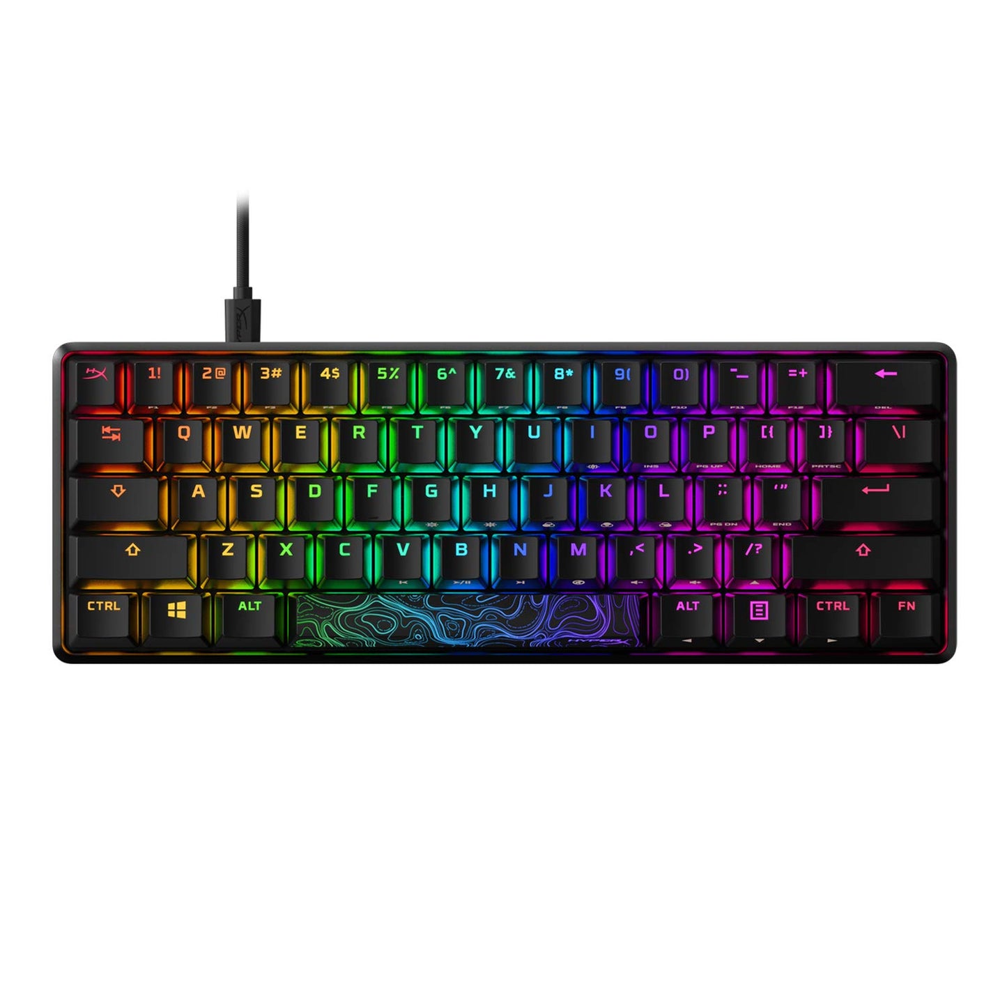 HyperX Alloy Origins 65 - Mechanical Gaming Keyboard – Compact 65% Form Factor - Linear Red Switch - Double Shot PBT Keycaps - RGB LED Backlit - NGENUITY Software Compatible,Black