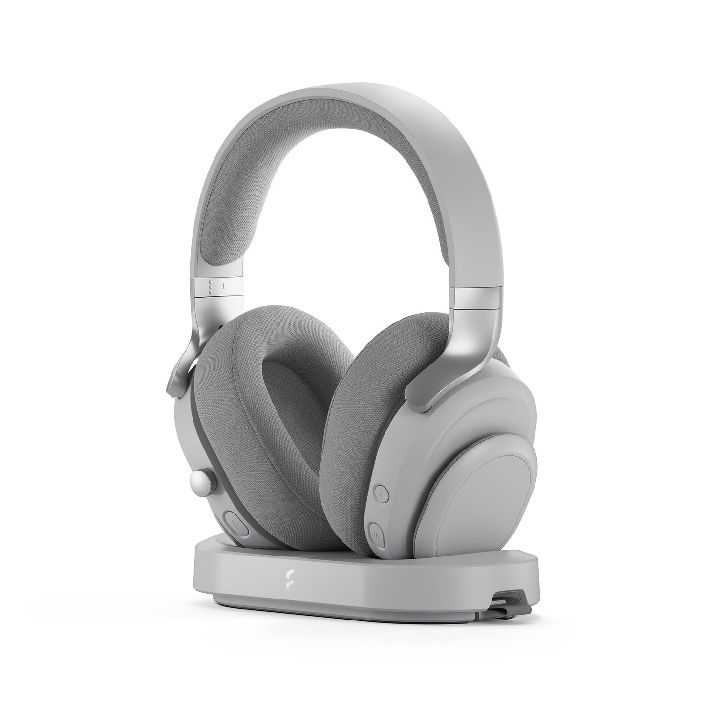 Fractal Design Scape Dark - Wireless PC Gaming Headset - Detachable Flip-to-Mute Microphone with Noise Cancellation - Battery Life Up to 40 Hours - Configurable Ambient Lighting - Black